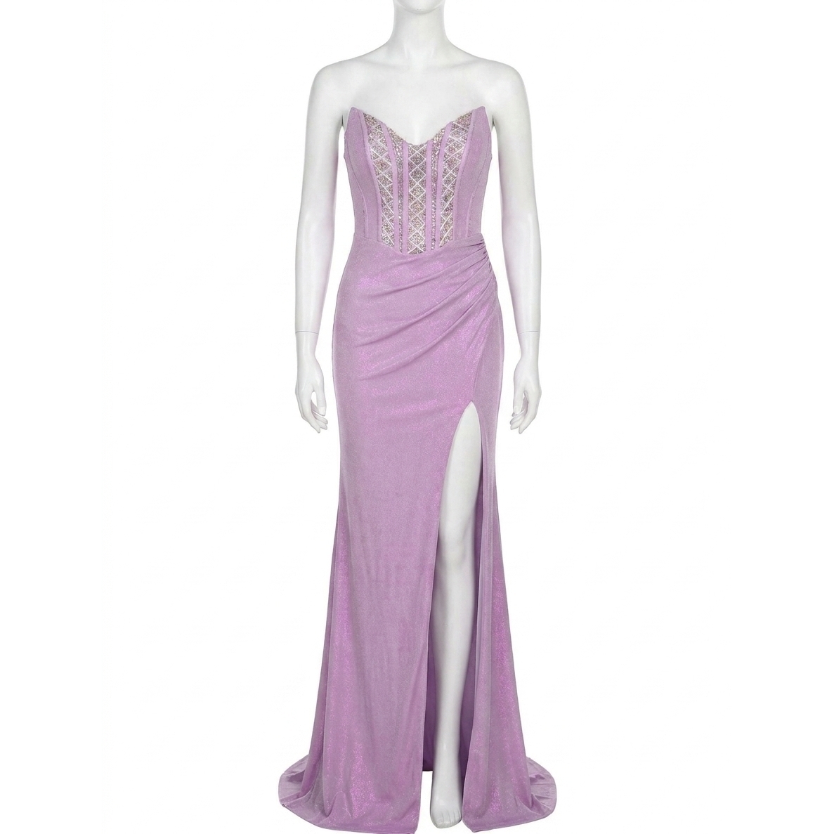 New Jovani Corrie Gown In Lilac Purple